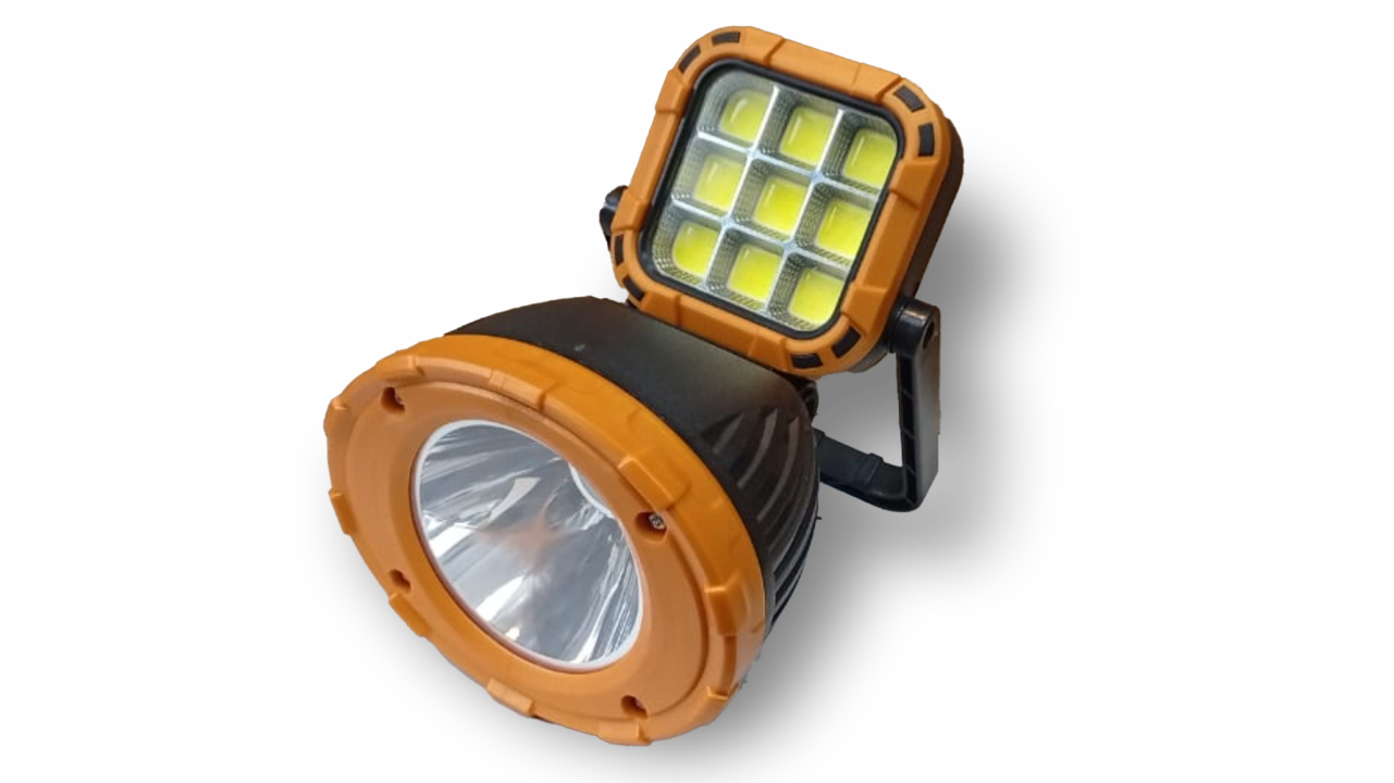 Reflector y Linterna Solar/USB