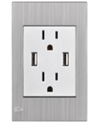 Tomacorriente y USB