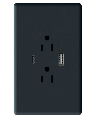 Tomaorriente doble USB tipo C carga rápida