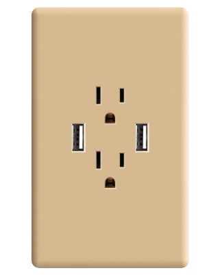 Tomacorriente y USB
